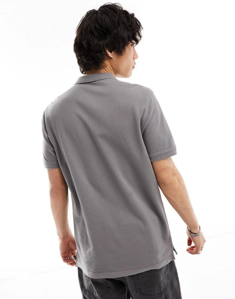 ALL SAINTS AllSaints Reform polo shirt in ash grey 3