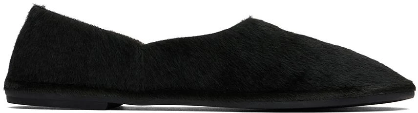 The Row Black Canal Slip On Loafers 1