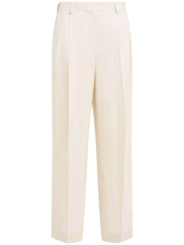Totême Double-pleat Viscose Straight Pants 1