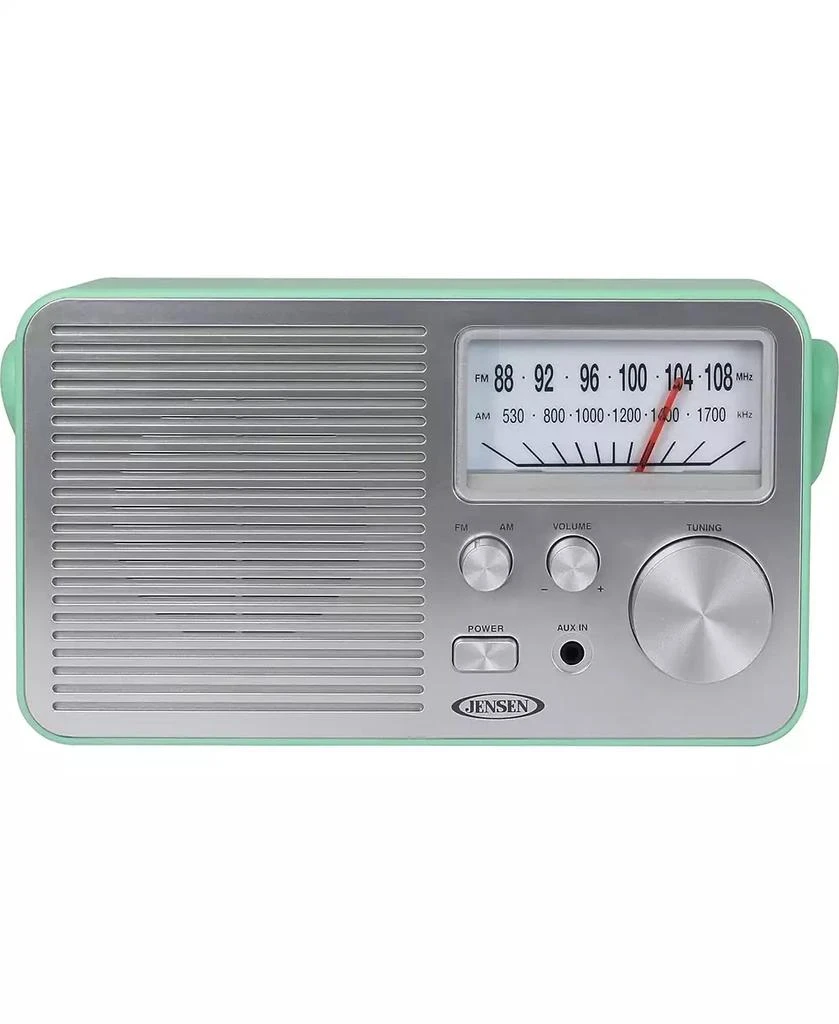 Jensen MR-750GR Green Portable AM/FM Radio 2