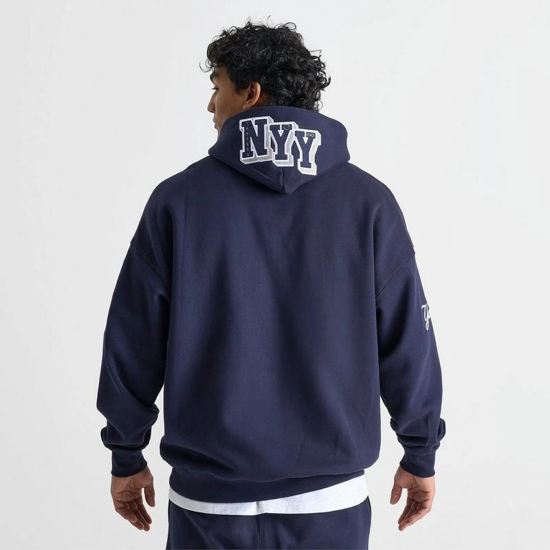 Pro Standard Men's Pro Standard New York Yankees MLB Stitched Logo Pullover Hoodie 4