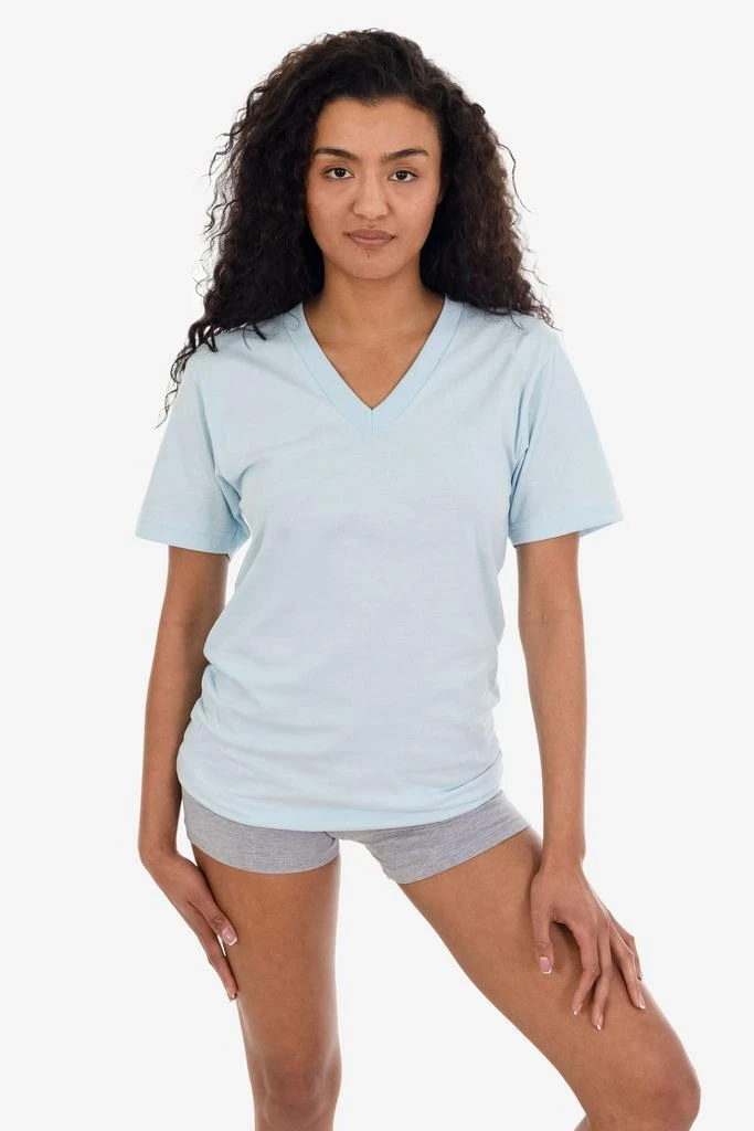 Los Angeles Apparel 24056 - Fine Jersey V-Neck T-Shirt 16
