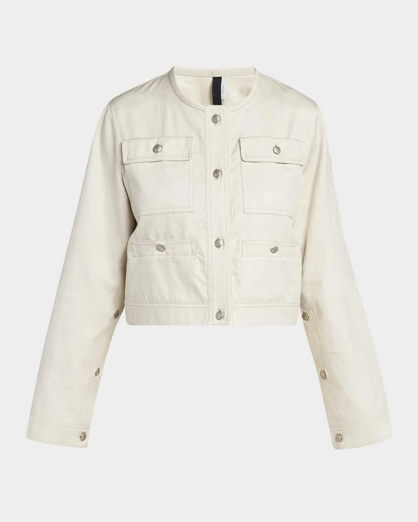 Moncler Chatel Button-Sleeve Jacket 1