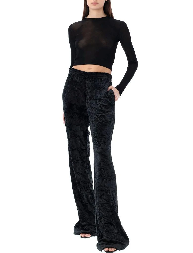 Yves Saint Laurent Saint Laurent Wide Leg Velvet Trousers 4