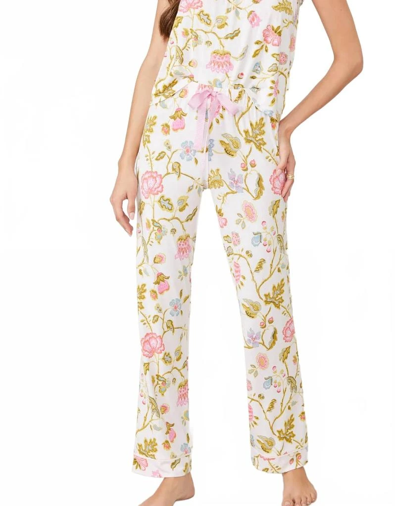 spartina 449 Pajama Pant In Jane Jacobean Cream