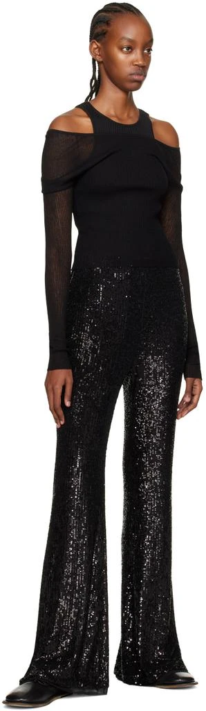 lesugiatelier Black Sequin Leggings 4