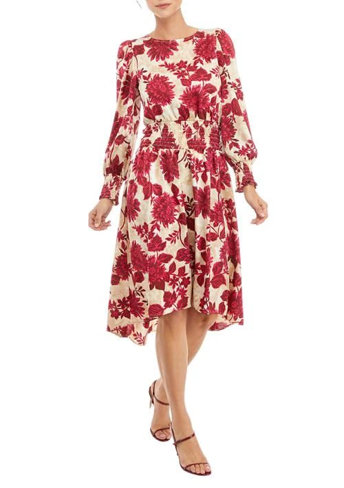 Shop Women's Smocked Side Slit Dress on Sale at BeyondStyle – Get