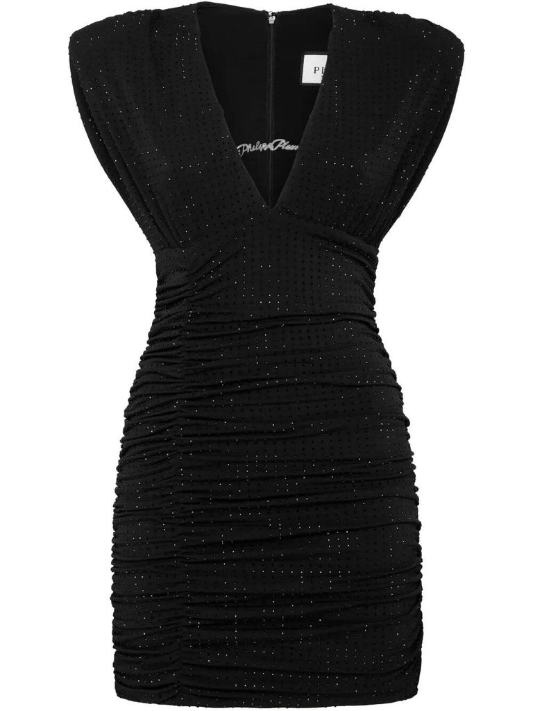 Philipp Plein Philipp Plein `Strass Signature` Mini Dress