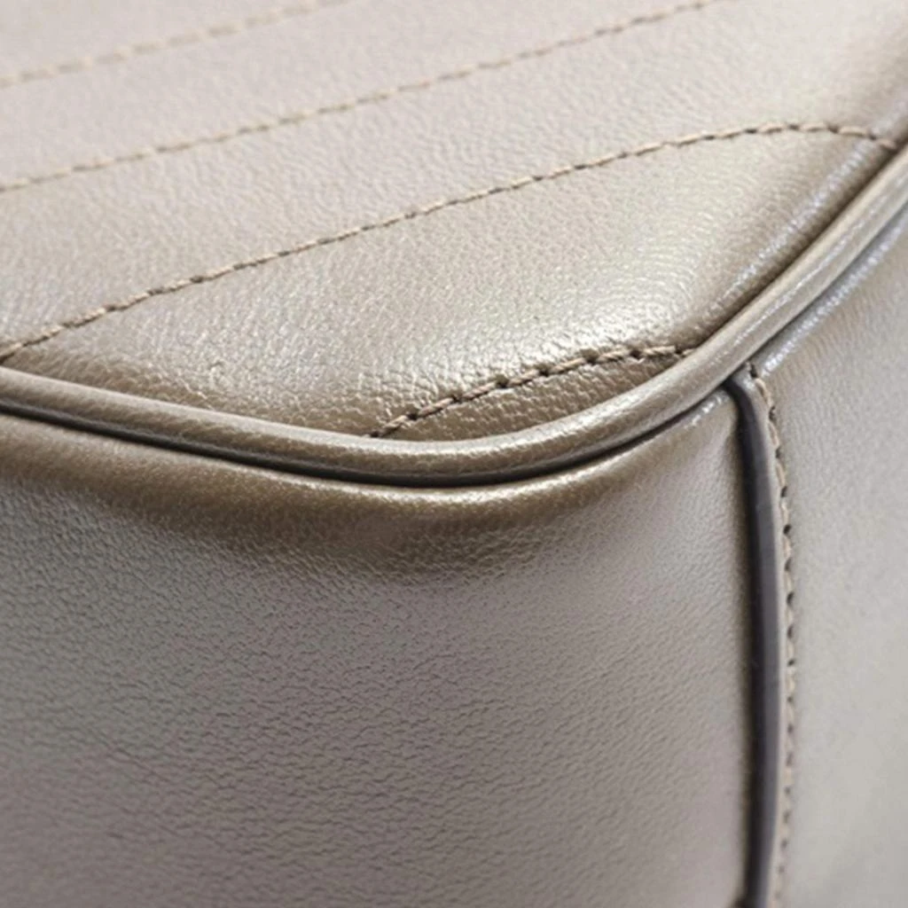 Gucci Gucci Sakai Be Green Calfskin Diagonal Stitched Blondie Top Handle Bag  5