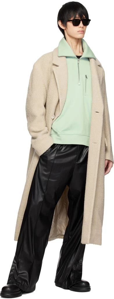 Wooyoungmi Green Quarter Zip Sweatshirt 4