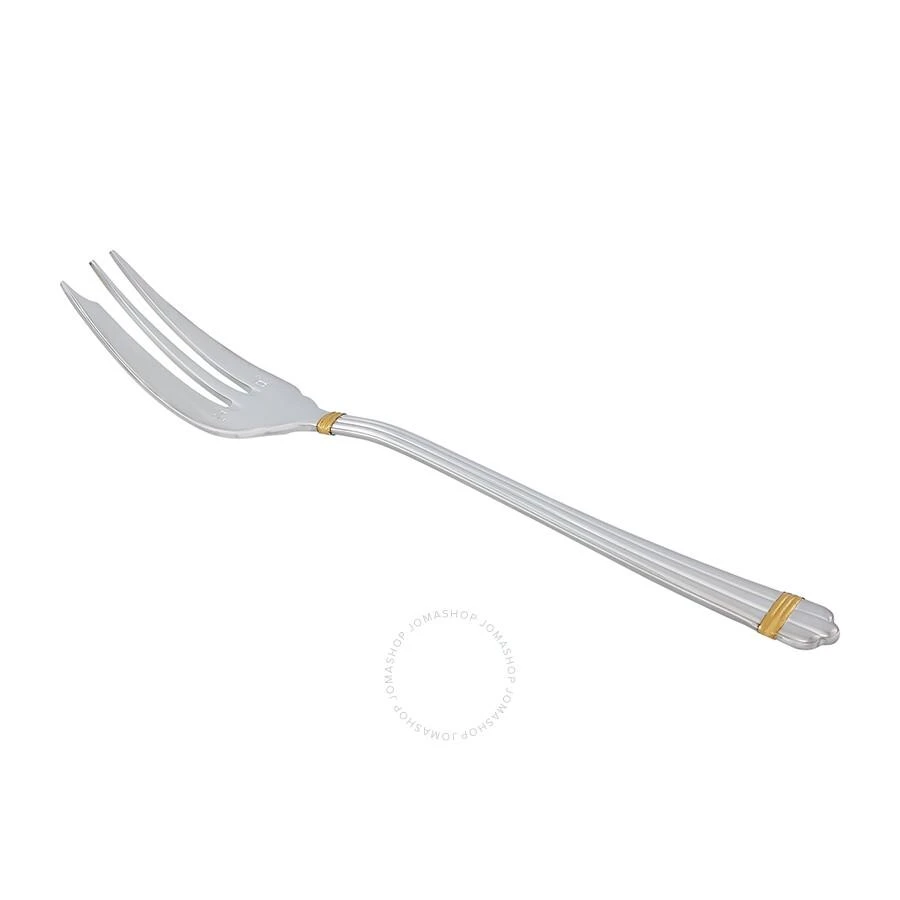 Christofle Silver Plated Aria Gold Serving Fork 1022-007 3