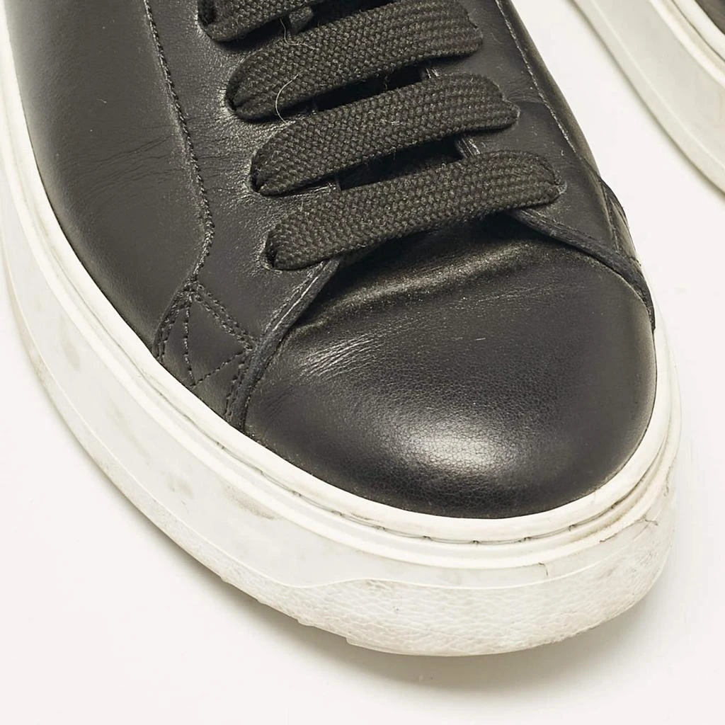 Louis Vuitton Louis Vuitton Black Leather Timeout Low Top Sneakers Size 37.5 7