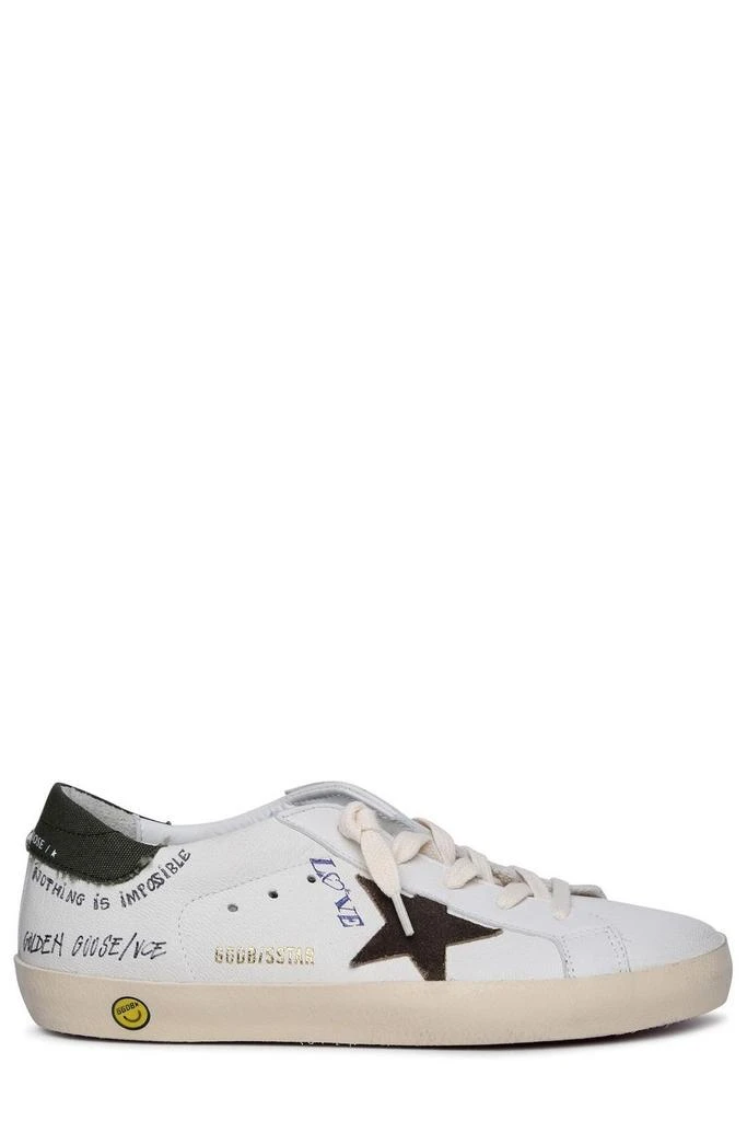 Golden Goose Kids Golden Goose Kids Super Star Slogan-Printed Low-Top Sneakers 1