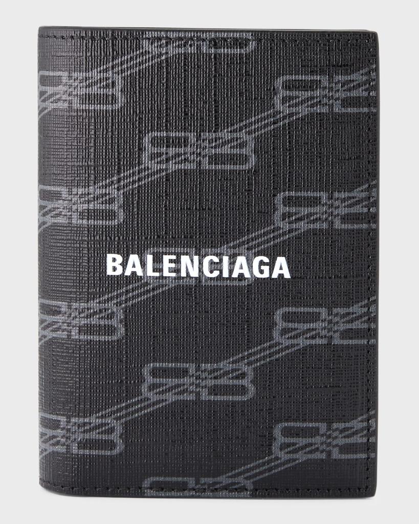 折りたたみ財布 BALENCIAGA BLACK LEATHER SUPERBUSY BI-FOLD WALLET Medium-8018372AA9Z1000_F.jpg?v=1