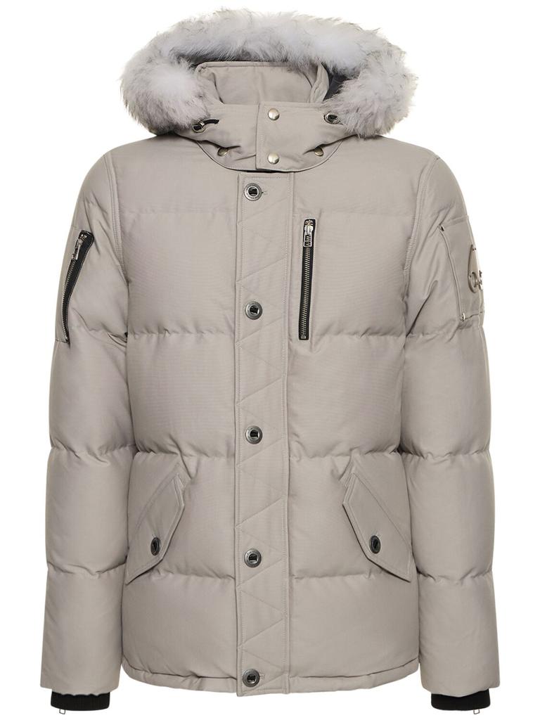 MOOSE KNUCKLES 3q Cotton Down Jacket W/ Faux Fur