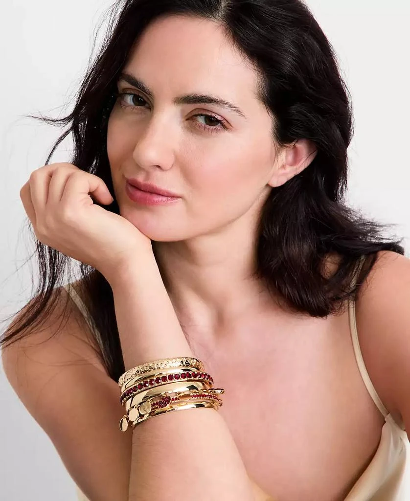 INC International Gold-Tone 6-Pc. Set Crystal Bangle Bracelets, Exclusively at Macy
s 2