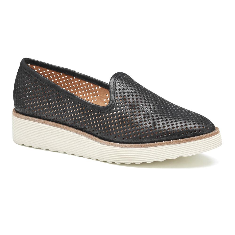 Johnston & Murphy Mitzi Perforated Venetian Platform Loafers