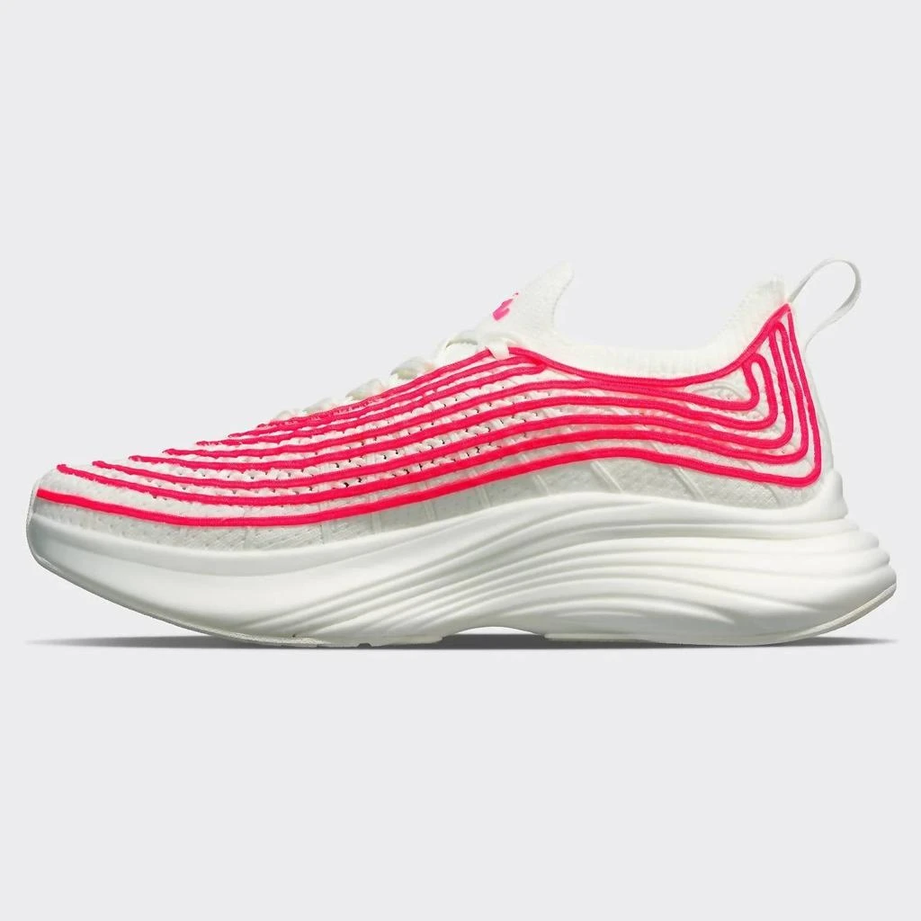 Apl Women's Techloom Zipline Sneakers In Ivory/magenta 4