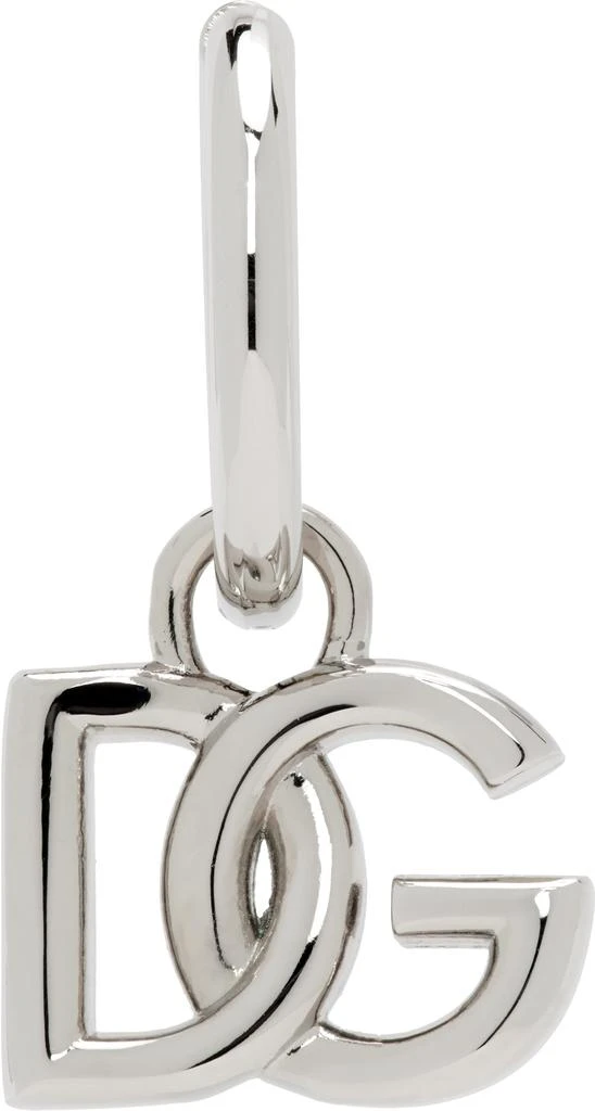 Dolce & Gabbana Silver 'DG' Logo Single Earring 1