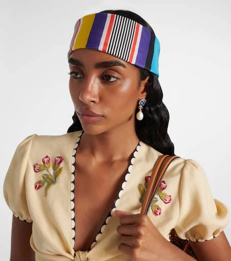 Valentino Escape printed silk headband 2