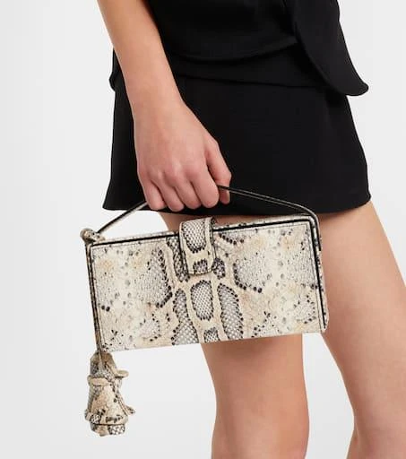 Magda Butrym Apolonia snake-effect leather clutch 6