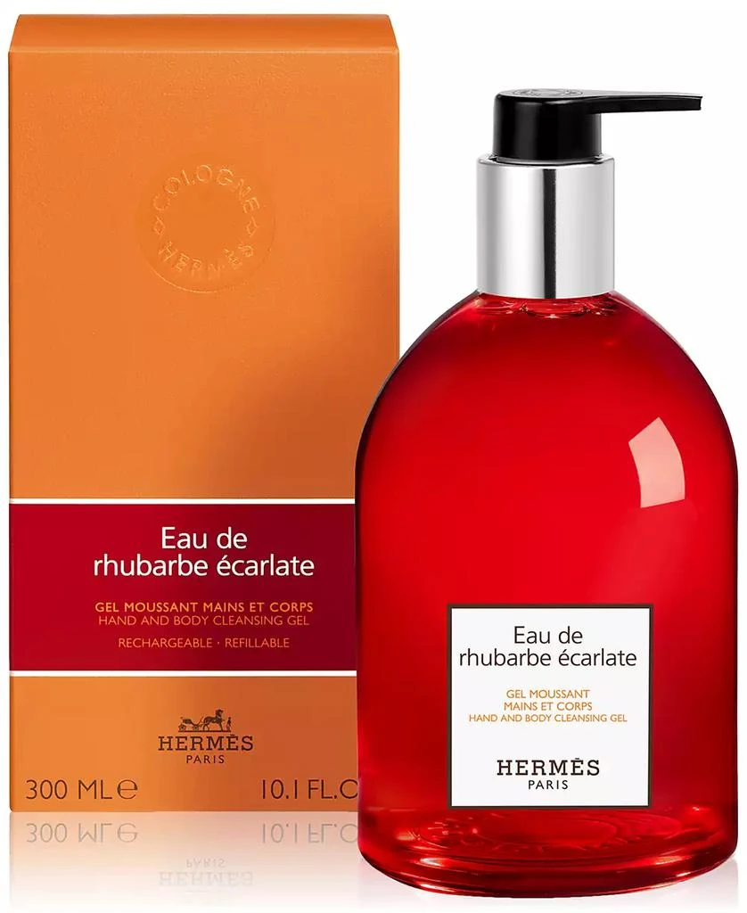 Hermes Eau de Rhubarbe Écarlate Hand 
Body Cleansing Gel, 10.1 oz. 3