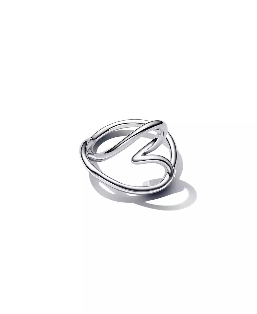 PANDORA Sterling Silver Heart Shaped Ring