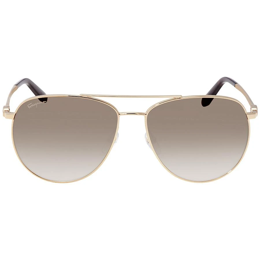 Salvatore Ferragamo Grey Gradient Pilot Sunglasses SF157S 717 60 1