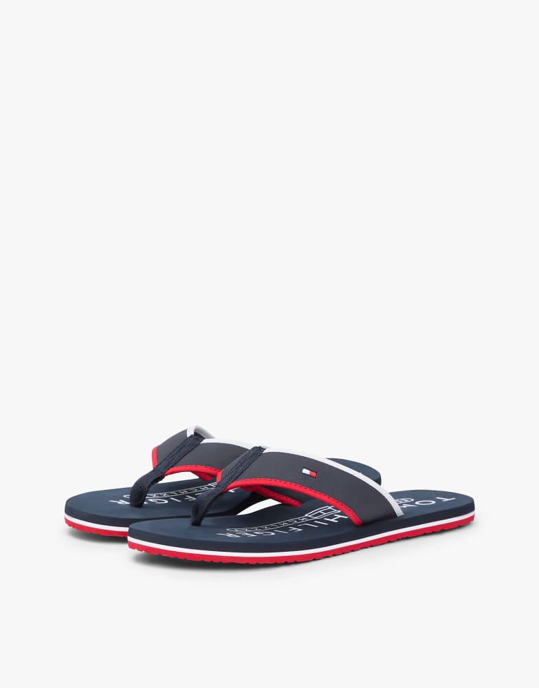 Tommy Hilfiger Tommy Hilfiger Flag embroidery flip-flops in dark blue