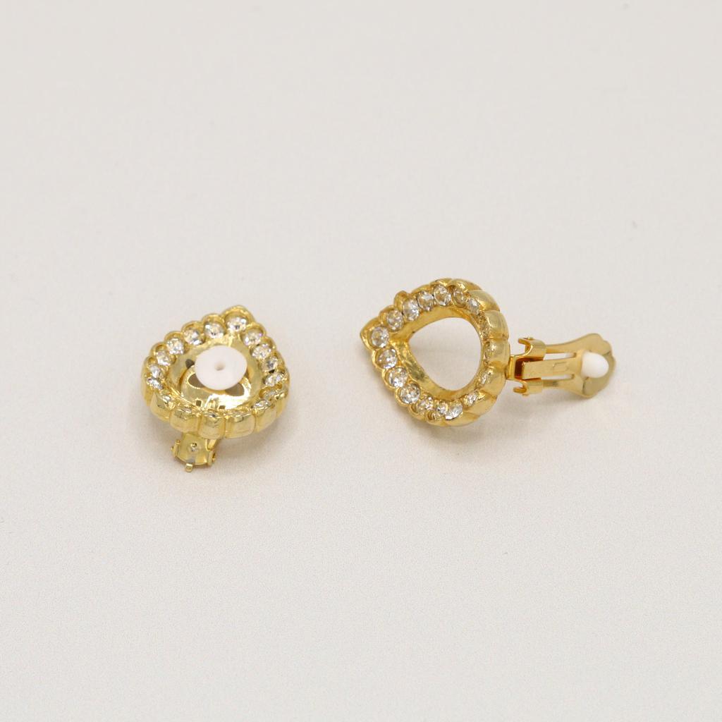 Orelia Vintage Vintage Open Drop Crystal Clip On Earring