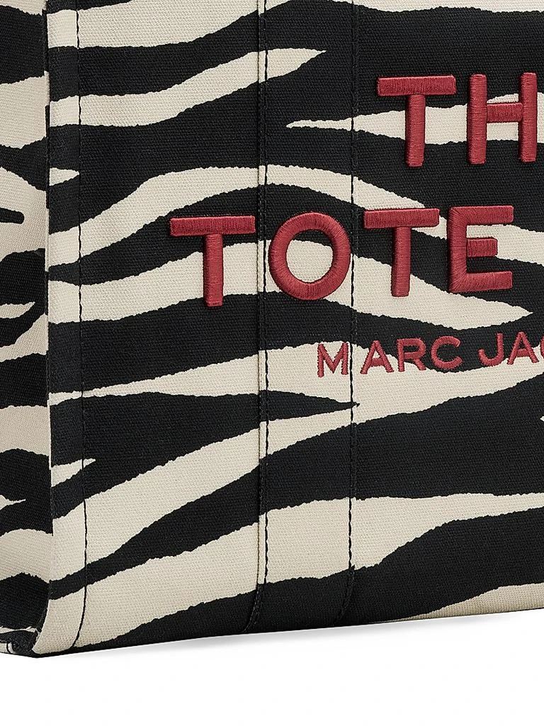 Marc Jacobs Zebra-Print Canvas Large Tote Bag 6