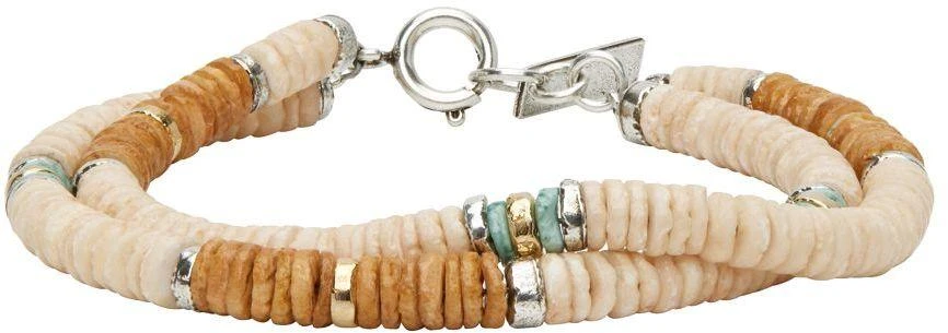 Isabel Marant Beige & Brown Heishi Bracelet 1