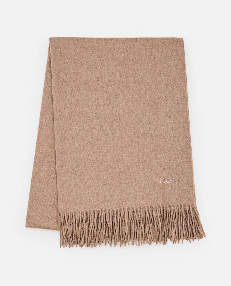 【送料&関税込】Max Mara Arsenio Scarf In Wool Max Mara Arsenio Monogram Wool Scarf - Scarves - BeyondStyle
