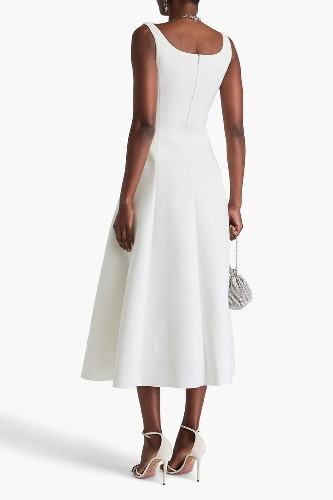 Huishan Zhang Darla pleated scuba midi dress 3