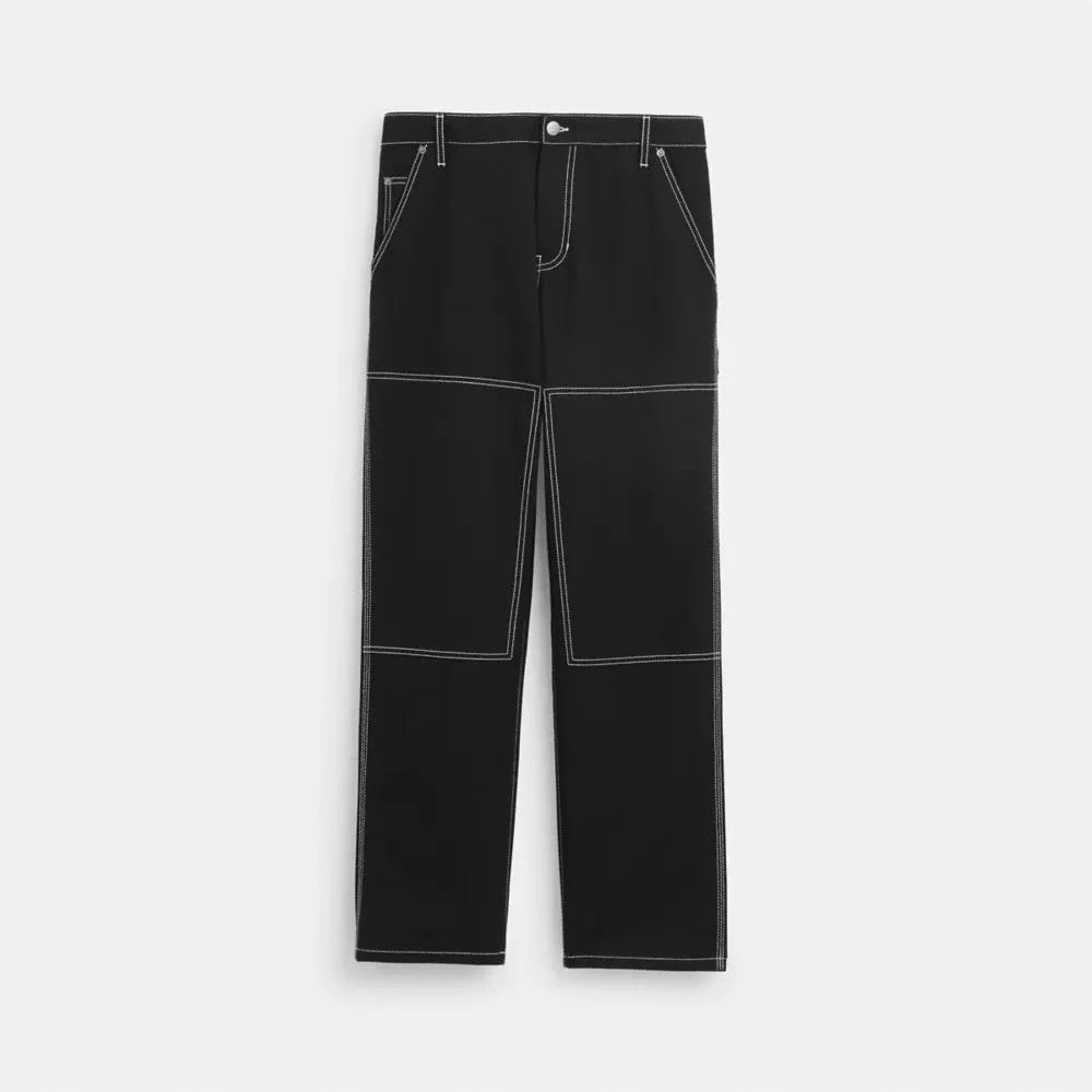 Coach Relaxed Straight Fit Twill Carpenter Pants In Organic Cotton And Recycled Polyester 1