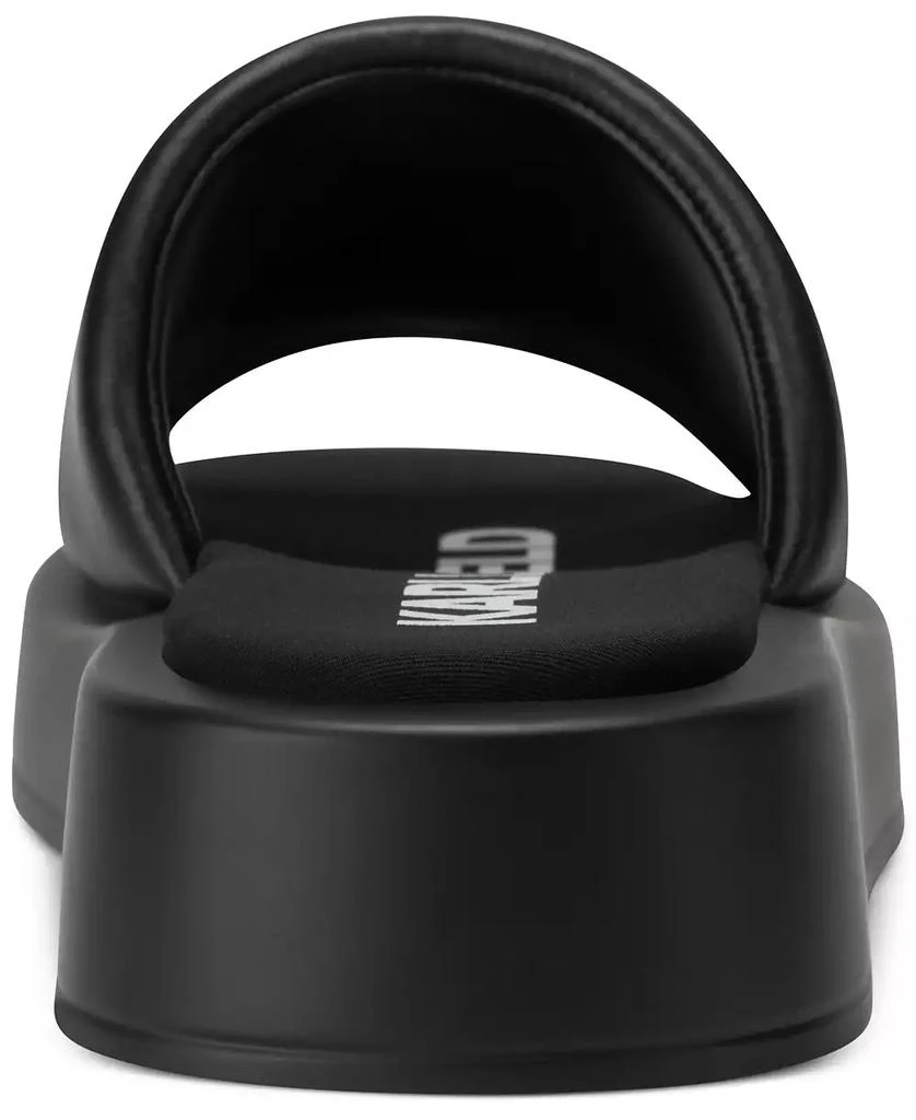 Karl Lagerfeld Paris Women
s Opal Stone Platform Slide Flat Sandals 3