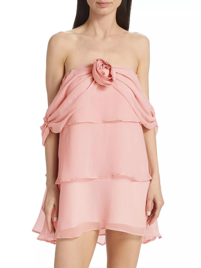 Bernadette Henry Chiffon Rosette Minidress 3