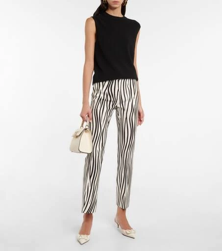 Valentino Zebra-print wool-blend pants 2