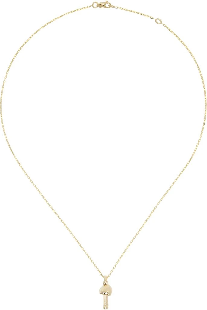 Bernard James Gold FUNGI Conica Single Charm Necklace 1