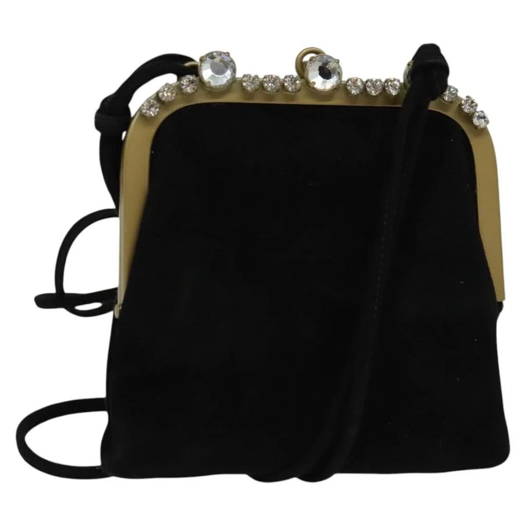 Miu Miu Kisslock Clutch Suede Suede Clutche 
Pouche Bag (Pre-Owned)