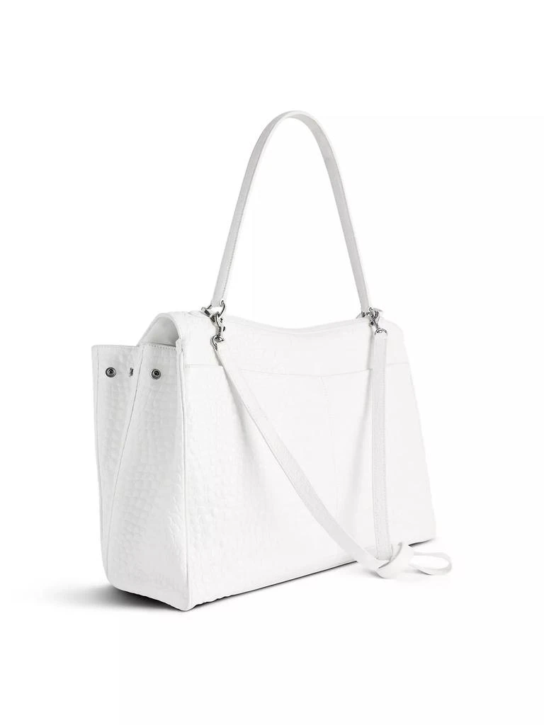 Balenciaga Rodeo Large Handbag Crocodile Embossed 5