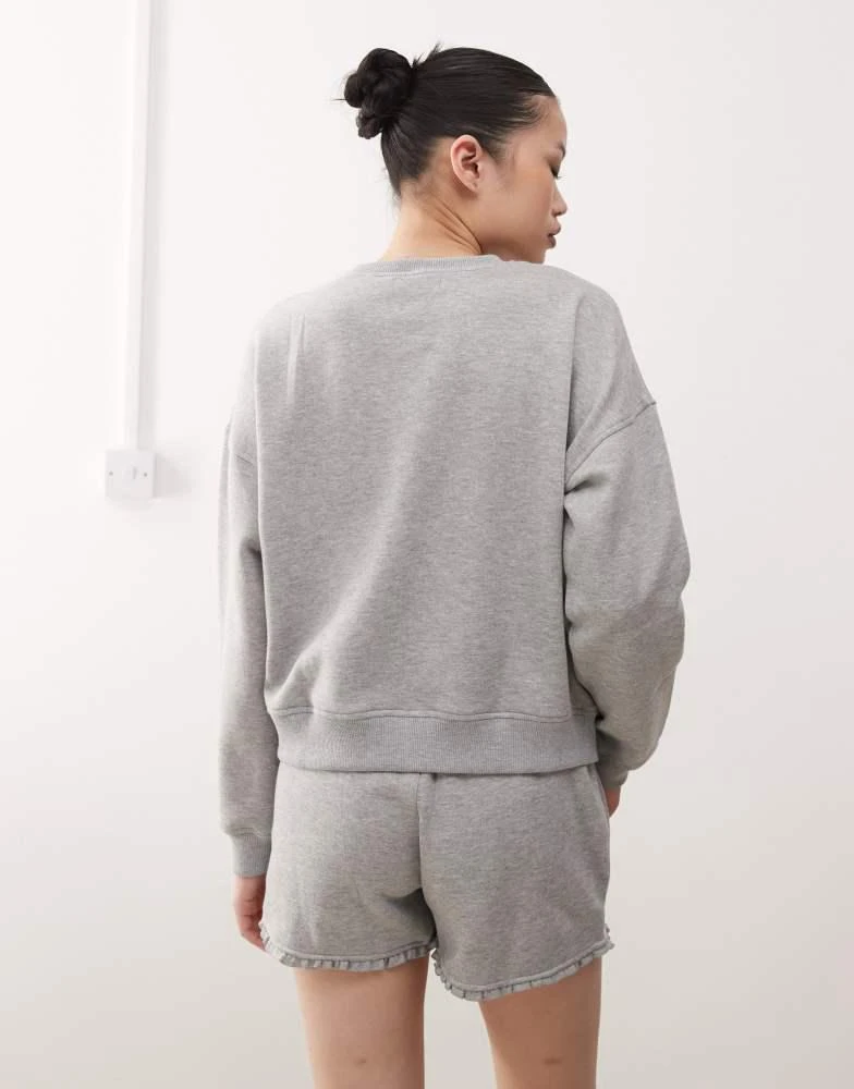 Motel Motel agusta frill hem short co-ord in grey 4