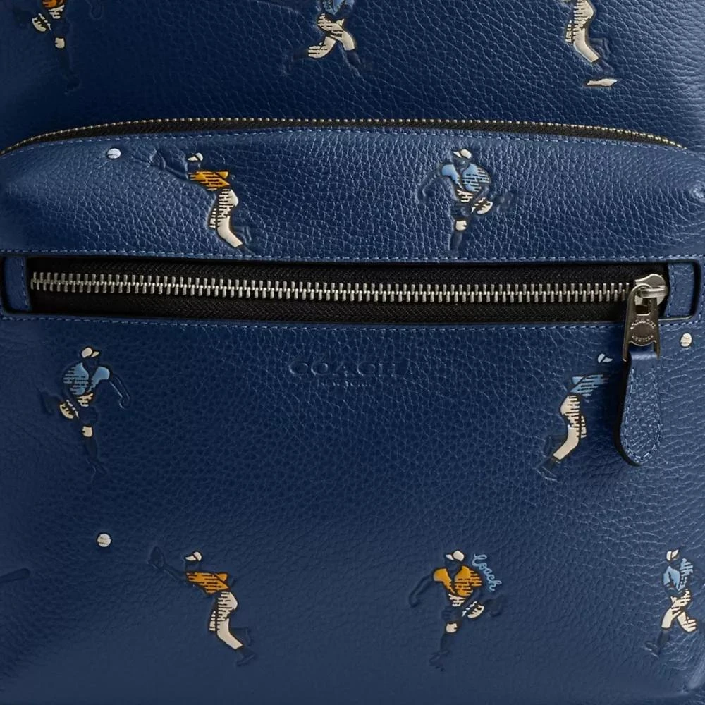 Coach West Backpack With Baseball Print 6