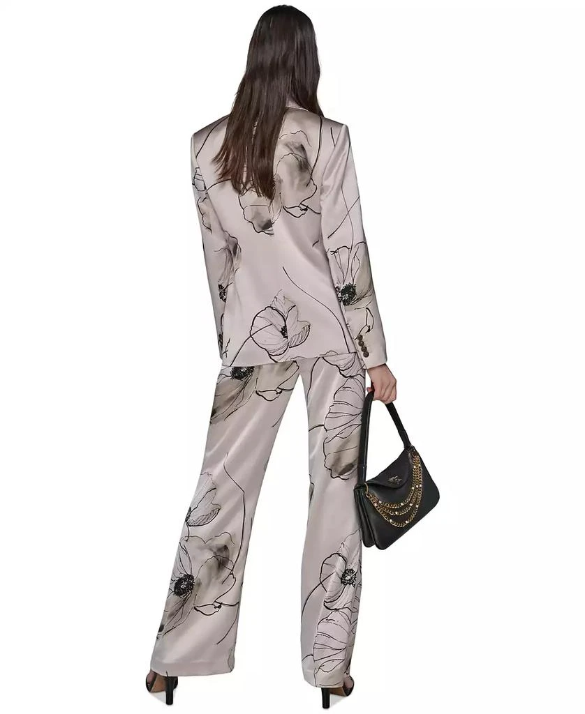 Karl Lagerfeld Paris Women
s Printed Satin Jacket 2