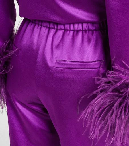 Valentino Silk satin wide-leg pants 6