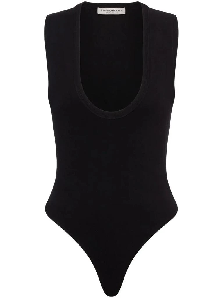 PHILOSOPHY di LORENZO SERAFINI Form-Fitting Philosophy Bodysuit with Minimalist Design