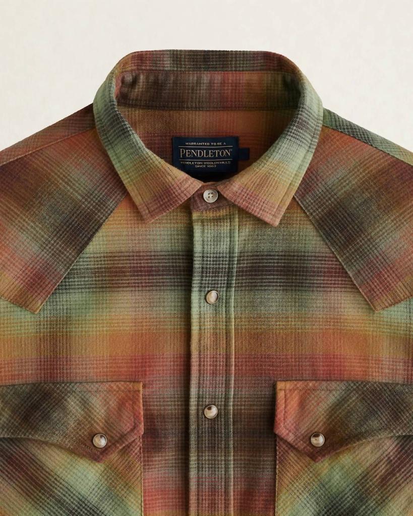 Pendleton Pendleton - MEN'S PLAID WYATT SNAP-FRONT COTTON SHIRT