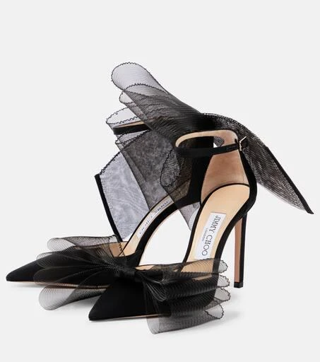 Jimmy Choo Averly 100 bow-trimmed pumps 5