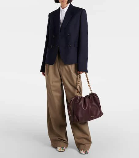 Loewe Flamenco Large leather clutch 5