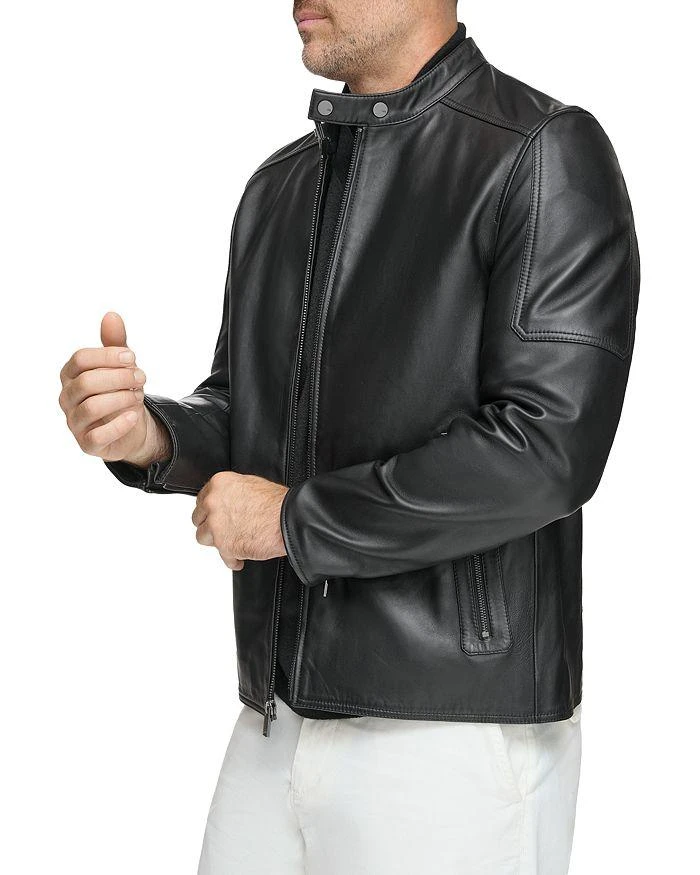 Andrew Marc Viceroy Leather Full Zip Moto Jacket 5